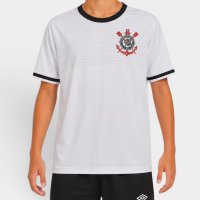 Camiseta Infantil Corinthians Lumina - Branco