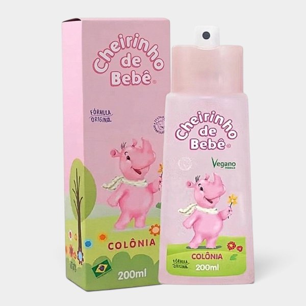 Colônia Cheirinho de Bebê Rosa - 200ml