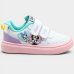 Tênis Infantil Disney Minnie Best Friends Velcro Menina - Branco e Verde Água