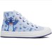Tênis Infantil Disney Stitch Cano Alto Menina - Branco e Azul