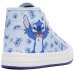 Tênis Infantil Disney Stitch Cano Alto Menina - Branco e Azul