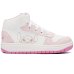 Tênis Infantil Disney Stitch Recortes Cano Alto Menina - Branco e Rosa