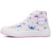 Tênis Infantil Disney Stitch Cano Alto Menina - Branco e Rosa