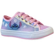 Tênis Infantil Disney Stitch Holográfico Menina - Rosa e Azul