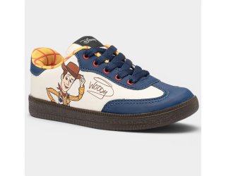 Tênis Infantil Disney Toy Story Woody Menino - Branco e Marinho