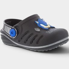 Babuche Infantil Sonic Speed Masculino - Preto