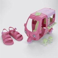 Sandália Infantil Barbie Com Sorvete Menina - Rosa