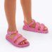 Sandália Infantil Barbie Com Sorvete Menina - Rosa