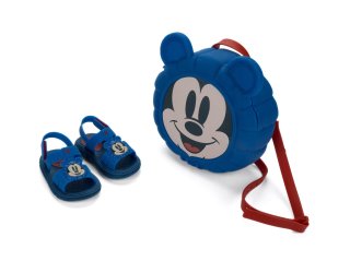 Sandália Grendene Mickey Puff Bag Menino - Azul
