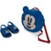 Sandália Grendene Mickey Puff Bag Menino - Azul