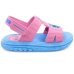 Sandália Grendene Stitch Puff Bag Menina - Rosa e Azul