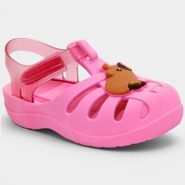 Sandália Infantil Grendene Kids Lumy Capivara Menina - Rosa