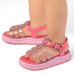 Sandália Infantil Zaxynina Power Baby - Rosa Claro