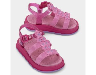Sandália Infantil Zaxynina Garden Menina - Rosa e Roxo
