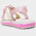 Sandália Infantil Zaxynina Spring Menina - Bege e Rosa