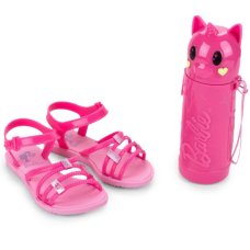 Sandália Infantil Grendene Kids Barbie Uni Menina - Rosa