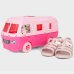 Sandália Infantil Grendene Kids Barbie Road Trip Menina - Rosa Claro