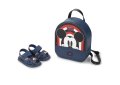 Sandália Infantil Disney Mickey Mochila San - Azul e Vermelho