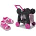 Sandália Infantil Disney Minnie Baby Car - Rosa e Preto
