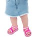 Sandália Infantil Disney Minnie Baby Car - Rosa e Preto