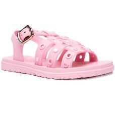 Sandália Infantil Grendene Kids Barbie Silver Menina - Rosa