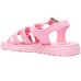 Sandália Infantil Grendene Kids Barbie Silver Menina - Rosa