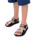 Sandália Grendene Kids One Piecie Menino - Preto e Branco