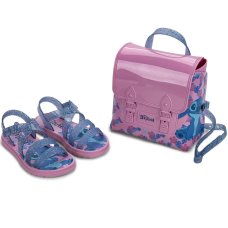 Papete Infantil Stitch Sweet Bag Menina - Azul e Rosa