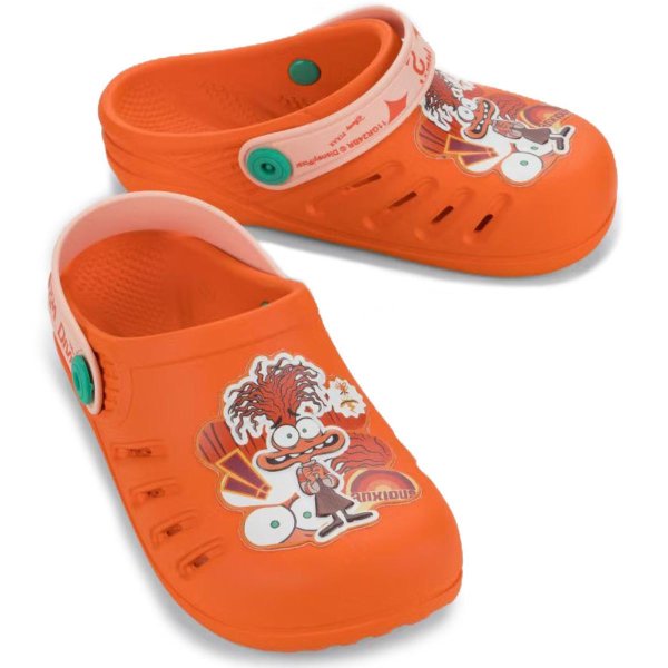 Babuche Disney Ready Divertida Mente Menina - Laranja