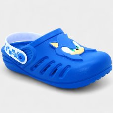 Babuche Infantil Sonic Ready Masculina - Azul e Branco