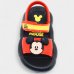 Sandália Infantil Mickey Pump Baby Grendene Kids - Preto e Vermelho