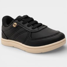 Tênis Infantil Klin Casual Flyer Mini Menino - Preto