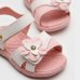 Sandália Infantil Klin Tic Tac Menina - Rosa e Branco