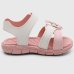 Sandália Infantil Klin Tic Tac Menina - Rosa e Branco