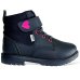Bota Infantil Klin Rock Mini Menina - Preto e Rosa