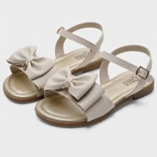 Sandália Klin Infantil Suami Mini Laço Menina - Off White