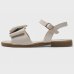 Sandália Klin Infantil Suami Mini Laço Menina - Off White