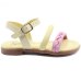 Sandália Klin Infantil Suami Mini Menina - Amarelo e Rosa