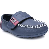 Mocassim Infantil Klin Curumim - Marinho e Vermelho