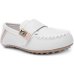 Mocassim Infantil Klin Curumim - Off White e Bege