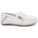 Mocassim Infantil Klin Curumim - Off White e Bege