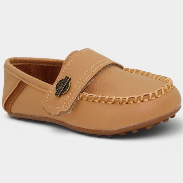 Mocassim Infantil Klin Curumim Menino - Caramelo