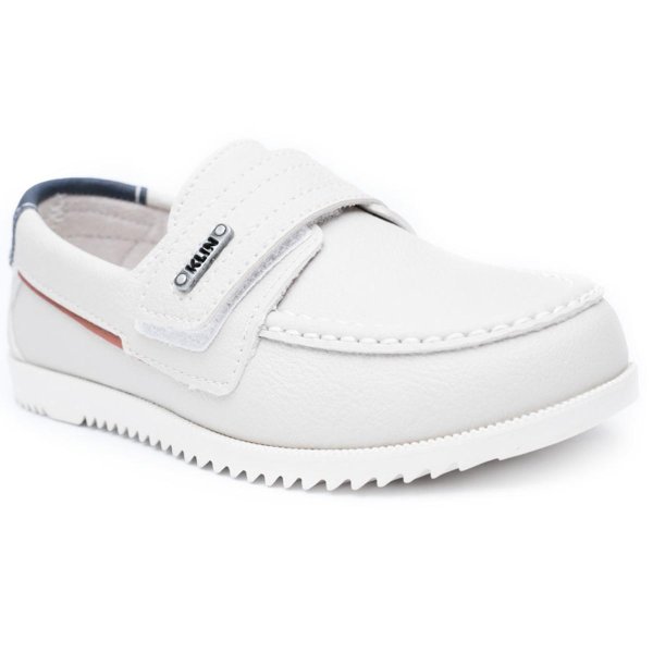 Mocassim Infantil Klin Sider Menino - Creme