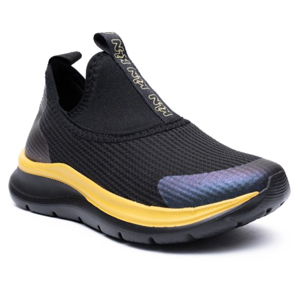 Tênis Infantil Klin Way Menino - Preto e Amarelo