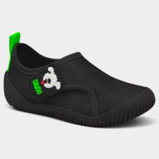 Tênis Infantil Klin Anatômico Hug Menino - Preto e Verde 