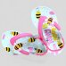 Chinelo Infantil Klin Acqua Print Abelha Menina - Rosa e Azul
