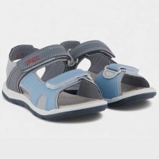 Sandália Infantil Klin Line Play Baby - Cinza e Azul