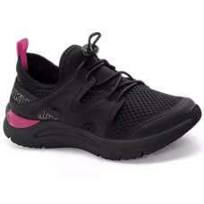 Tênis Infantil Klin New Sport Menina - Preto e Rosa