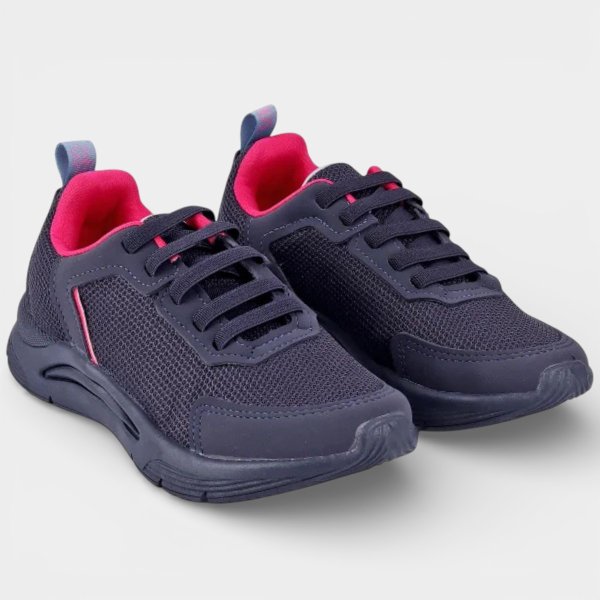 Tênis Infantil Klin New Sport Menina - Marinho e Rosa
