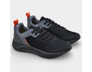 Tênis Infantil Klin New Sport Menino - Grafite e Laranja Tênis Infantil Klin New Sport Menino - Grafite e Laranja